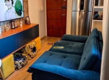 Sala de estar · Cobertura com 2 dormitórios à venda, 88 m² por R$ 429.900,00 - Jardim Las Vegas - Santo André/SP