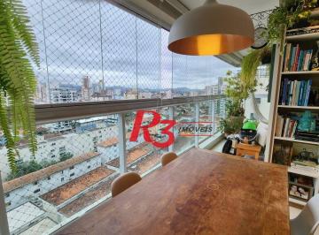 dd30d09f97bbd1f7cbf2bda9bb50107ac154a153 · Apartamento à venda, 83 m² por R$ 1.590.000,00 - Boqueirão - Santos/SP