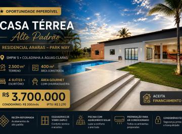 Casa de 4 quartos, Brasília · Casa alto padrão à venda no Park Way 4 suítes piscina gourmet aceita financiamento luxo