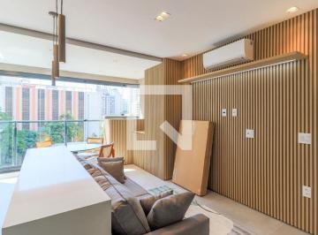 Localizado no charmoso bairro de Campo Belo, este apartamento mobiliado é uma ex · Apartamento à Venda - Brooklin, 1 Quarto, 46 m2