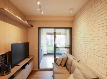 Este apartamento mobiliado de 61 metros quadrados está localizado em São Paulo e · Apartamento à Venda - Brooklin, 2 Quartos, 61 m2