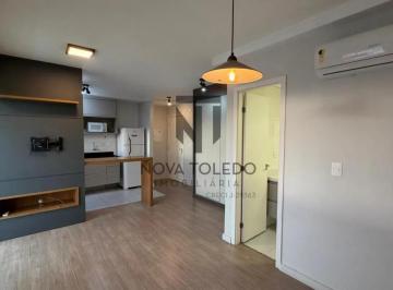 Apartamento · 33m² · 1 Quarto · 1 Vaga · FLAT COM 1 DORM, COM MÓVEIS PLANEJADOS, AR CONDICIONADO, VISTA LIVRE E HOBBY-BOX.
