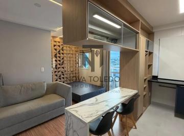 Apartamento · 35m² · 1 Quarto · 1 Vaga · FLAT COM 1 DORM, COM MÓVEIS PLANEJADOS, AR CONDICIONADO, VISTA LIVRE E HOBBY-BOX.