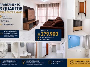 Apartamento de 3 quartos, Taguatinga · APARTAMENTO 3 QUARTOS, 1 SUÍTE COM CLOSET E 2 VAGAS – QNL 13 TAGUATINGA NORTE