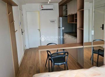 Apartamento · 27m² · 1 Quarto · 1 Vaga · Studio MOBILIADO de 1 quarto a venda no Moinhos de vento, 27m² com sacada
