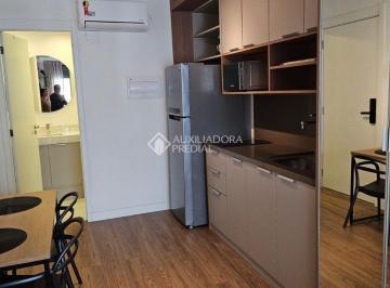 Apartamento · 27m² · 1 Quarto · 1 Vaga · Studio MOBILIADO de 1 quarto a venda no Moinhos de vento, 27m² com sacada