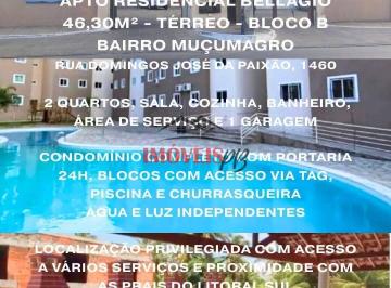Apartamento · 2 Quartos · 1 Vaga · APARTAMENTO A VENDA NO RESIDENCIAL BELAGIO.