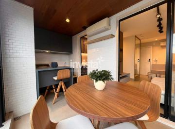 Apartamento · 54m² · 1 Quarto · 1 Vaga · Apartamento finamente decorado e mobiliado de 01 dormitório para locação no Boqueirão