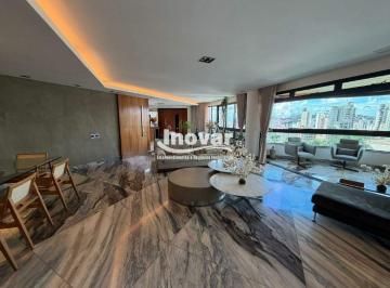Apartamento · 488m² · 4 Quartos · 4 Vagas · Apartamento no Serra, 488m² Porteira fechada com 4 suítes, 1 por andar, 5 banheiros, área de lazer c