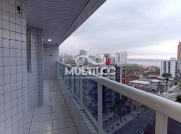 Apartamento · 99m² · 2 Quartos · 1 Vaga · Apartamento para Aluguel na Caiçara (Fundo) com Varanda Gourmet e Vista Mar