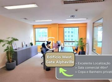 f5a5ee734dcfbd2e4b9c6ee64b7fa146c97a276d · Sala, 46 m² - venda por R$ 550.000,00 ou aluguel por R$ 4.300,00/mês - Alphaville Industrial - Barue