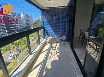 Apartamento · 106m² · 3 Quartos · 2 Vagas · Alugo Apartamento mobiliado no Alphaville com 106, varanda gourmet vista mar, 3/4, suíte, 2 vagas, t