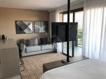 Sala integrada ao quarto · Apartamento com 1 quarto para alugar, 46 m² - Pinheiros - São Paulo/SP