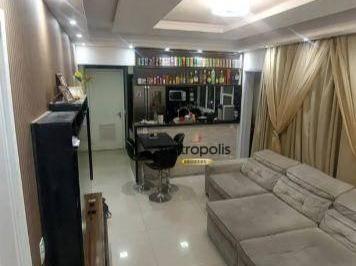 Sala de estar · Apartamento com 3 dormitórios à venda, 86 m² por R$ 1.010.000,00 - Vila Homero Thon - Santo André/SP