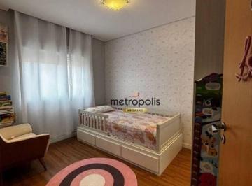 Dormitório 3 · Apartamento com 3 dormitórios à venda, 96 m² por R$ 1.010.000,00 - Vila Scarpelli - Santo André/SP