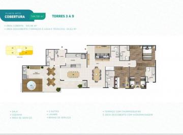 Apartamento de 3 quartos, Águas Claras · Cobertura linear no Reserva Parque Clube ao lado do Parque