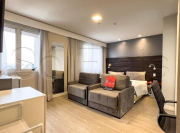 Apartamento · 25m² · 1 Quarto · 1 Vaga · Flat em Vila Olímpia, São Paulo/SP de 25m² 1 quartos para locação R$ 4.877,00/mes