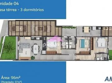 Casa · 88m² · 3 Quartos · 2 Vagas · Casa em Pontal de Santa Marina, Caraguatatuba/SP de 88m² 3 quartos à venda por R$ 676.000,00