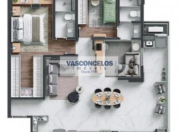 Apartamento · 71m² · 2 Quartos · 1 Vaga · Apartamento em Jardim das Colinas, São José dos Campos/SP de 71m² 2 quartos à venda por R$ 966.353,0