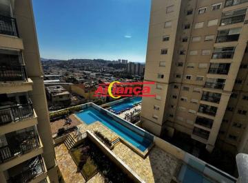 Apartamento · 122m² · 3 Quartos · 2 Vagas · Apartamento Mobiliado com 03  suíte, 02 vagas, 122m², Cidade Maia - Guarulhos/Sp por R$ 6.100,00