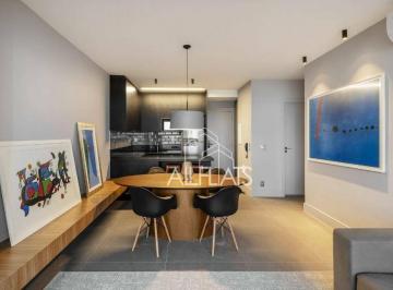 Sala integrada  · Apartamento com 1 quarto à venda, 66 m²  - Pinheiros - São Paulo/SP