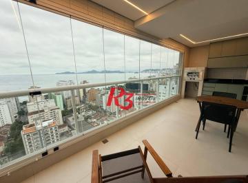 89f60cfb982698603fb3eb4a8819cefe11c7cf7c · Apartamento com 2 dormitórios à venda, 99 m² por R$ 2.300.000,00 - Aparecida - Santos/SP