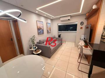 6120867257e20869f63ac1cda5dfcb8669f4beb5 · Apartamento com 1 dormitório à venda, 42 m² por R$ 460.000,00 - Macuco - Santos/SP