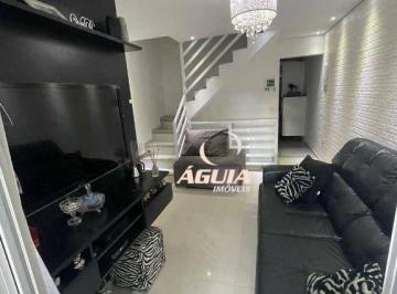 0e1a1524977cd5e29b535d32b1716119cbcf6463 · Sobrado com 3 dormitórios à venda, 88 m² por R$ 649.000,00 - Jardim Santo Antônio - Santo André/SP