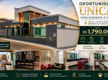Casa de 4 quartos, Vicente Pires · Oportunidade Única: Casa Elegante à venda na Rua 03 - Vicente Pires - Residencial Floresta!