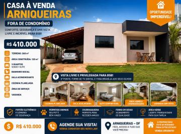 Casa de 3 quartos, Águas Claras · Casa com 3 quartos, 360 m² à venda em Arniqueiras-Fora de condomínio - Com uma vista livre para BSB