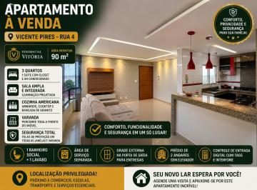 Apartamento de 3 quartos, Vicente Pires · Apartamento à Venda em Vicente Pires - Rua 4 - Residencial Vitória - 2º andar - aceita permuta carro