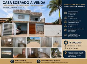 Casa de 4 quartos, Águas Claras · Casa Sobrado à Venda em Arniqueiras - SHA Conjunto 5 Chácara 47 - Condomínio Vale Park Way