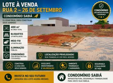 Terreno , Vicente Pires · Lote à Venda em Rua 2 - 26 de Setembro, Condomínio Sabiá, condomínio com infraestrutura
