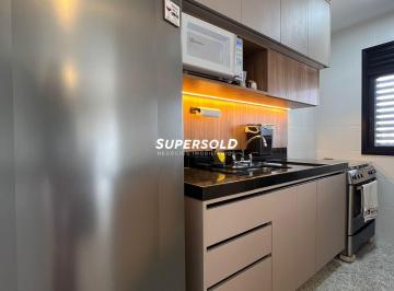 Cozinha · Apartamento Alto Padrão - MOBILIADO - 51m² - 1 Dorm. - 2 vagas - DON CAMBUÍ - Campinas/SP