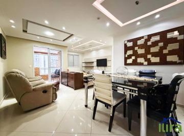 v4414a.jpg · Apartamento para locação de 75 mts., semi mobiliado, 2 dormitórios, sala ampliada, sacada gourmet, 2