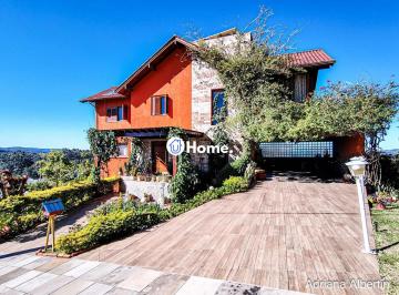 Casa · 399m² · 3 Quartos · 4 Vagas · Casa estilo sítio no Alphaville Porto Alegre | Lago com carpas, pomar e vista pe