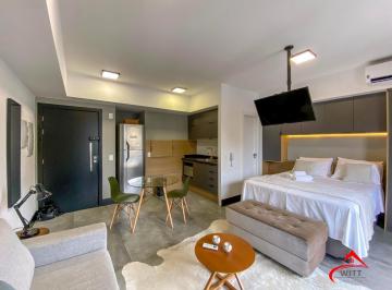 Apartamento · 37m² · 1 Quarto · 1 Vaga · Studio de 36,76m2, totalmente mobiliado, com 1 vaga de garagem no bairro Boa Vis