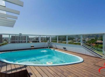 Apartamento · 211m² · 3 Quartos · 2 Vagas · Cobertura mobiliada com piscina e vista 360° no Jardim Planalto – POA