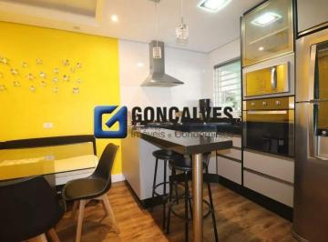 Cozinha · Sobrado Mobiliado para Aluguel na Vila Luzita (Santo André) | 2 Suítes + Varanda Gourmet | 2 Vagas