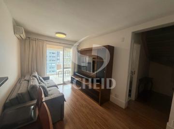 Apartamento · 84m² · 1 Quarto · 2 Vagas · Cobertura mobiliada no Brooklin 84m², 1 suíte, varanda, Vista Livre e 2 vagas