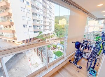 Apartamento · 95m² · 3 Quartos · 2 Vagas · 3 Dormitórios com suíte em Condomínio Clube no Itacorubi, c/ Churrasqueira a carvão.