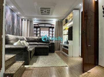 Casa · 97m² · 3 Quartos · 2 Vagas · Sobrado com 3 suítes, 2 vagas, 97m2 no Recanto Monte Alegre