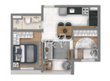 Apartamento · 36m² · 2 Quartos · Apartamento para venda em Vila Firmiano Pinto de 36.00m² com 2 Quartos