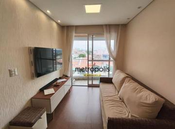 Sala · Apartamento com 3 dormitórios à venda, 60 m² por R$ 445.200,00 - Vila Scarpelli - Santo André/SP