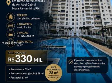202605301157085082.png · Apartamento para Venda, Nova Parnamirim, 2 dormitórios, 1 suíte, 2 banheiros, 2 vagas