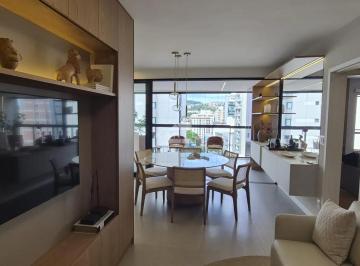 Sala · Apartamento mobiliado novo 3 quartos 1 suíte 2 vagas de garagem no Santa Helena
