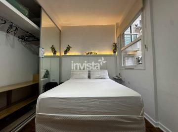 Apartamento · 33m² · 1 Quarto · 1 Vaga · Kitnet Reformado e Mobiliado na Quadra da Praia do Gonzaga!