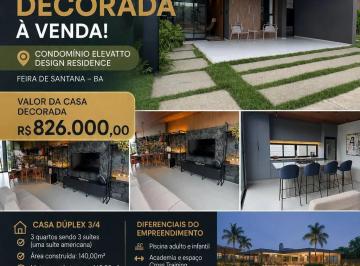 Casa à venda no ELEVATTO DESING RESIDENCE, SIM, Feira de Santana, BA · Casa à venda no ELEVATTO DESING RESIDENCE, SIM, Feira de Santana, BA