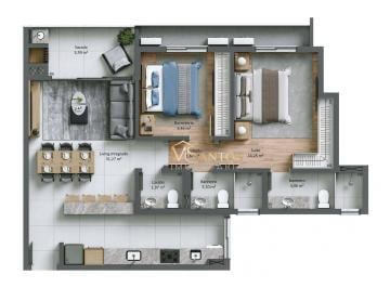 a77e20374e729c4556f11110d756244fc311c64a · Apartamento com 2 dormitórios à venda, 89 m² por R$ 1.767.953,00 - João Paulo - Florianópolis/SC