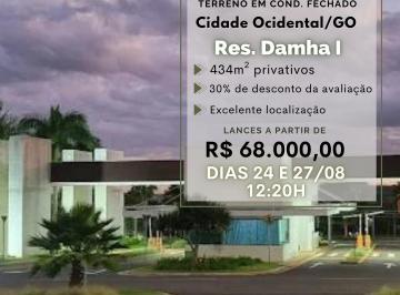 Terreno , Cidade Ocidental · Lote com 434m² no Damha I - Cid. Ocidental